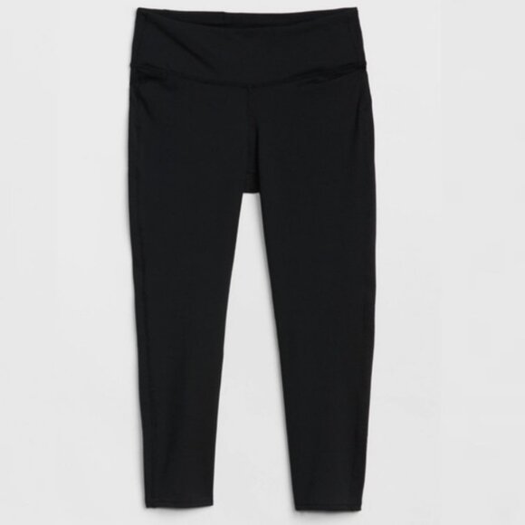 Gap Fit Black Compression Leggings Capri GFast Size Small‎ Slim Fit Crop Pants S - Picture 2 of 10